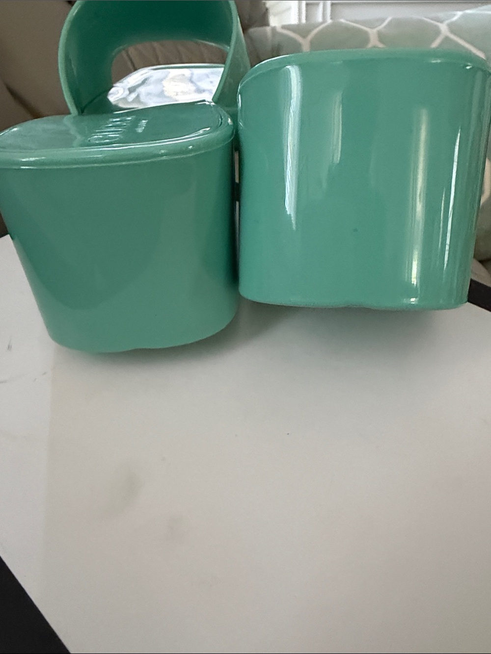 Gucci Patent Mint Green Slide Mules - Picture 8 of 16